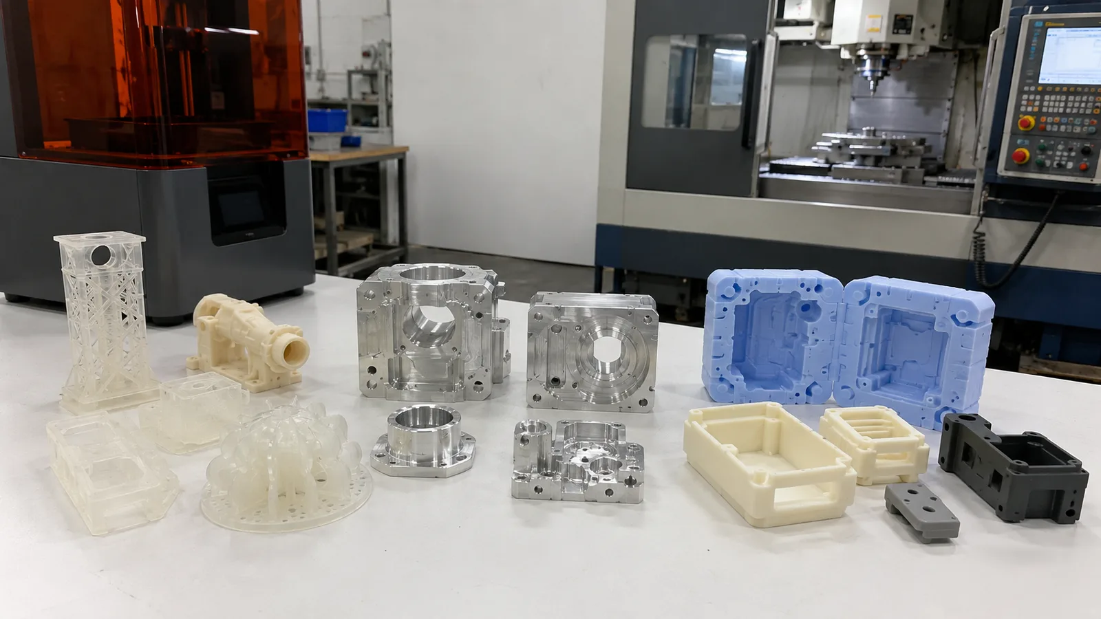 China Prototipado rapido: Impresion 3D vs CNC vs Colada al vacio