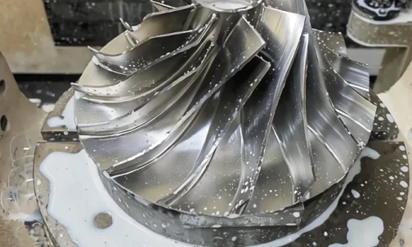 Precision blade machining - finished blade profiles on CNC
