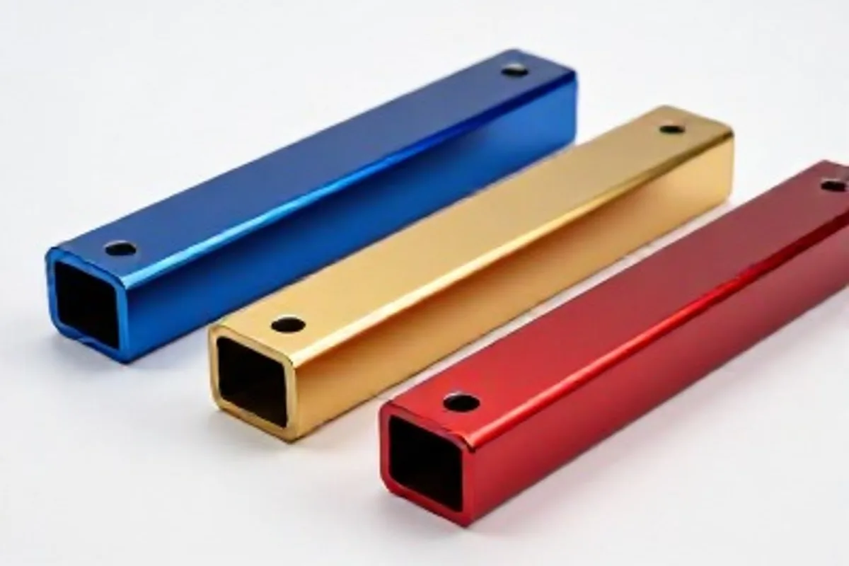 Type II and Type III anodizing for aluminum in clear black and custom colors
