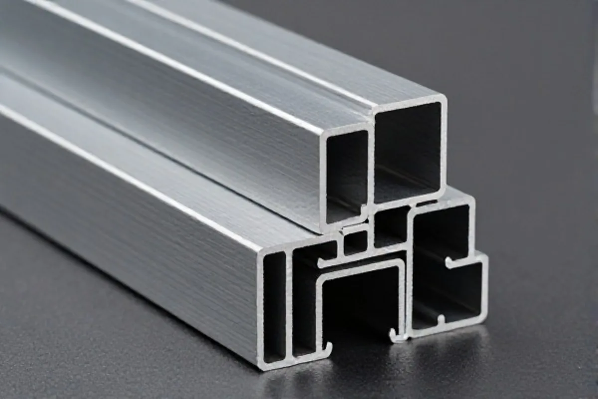 Standard aluminum extrusion profiles including 2020 T-slot tubes and bars