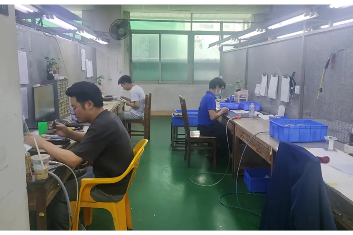 Complete mechanical and electromechanical assembly with functional testing